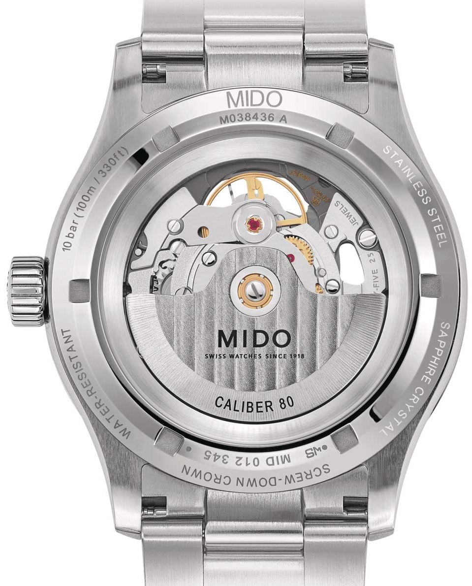 MIDO Multifort Skeleton Vertigo Grey Dial 42mm Silver Stainless Steel Bracelet M038.436.11.061.00 - 3