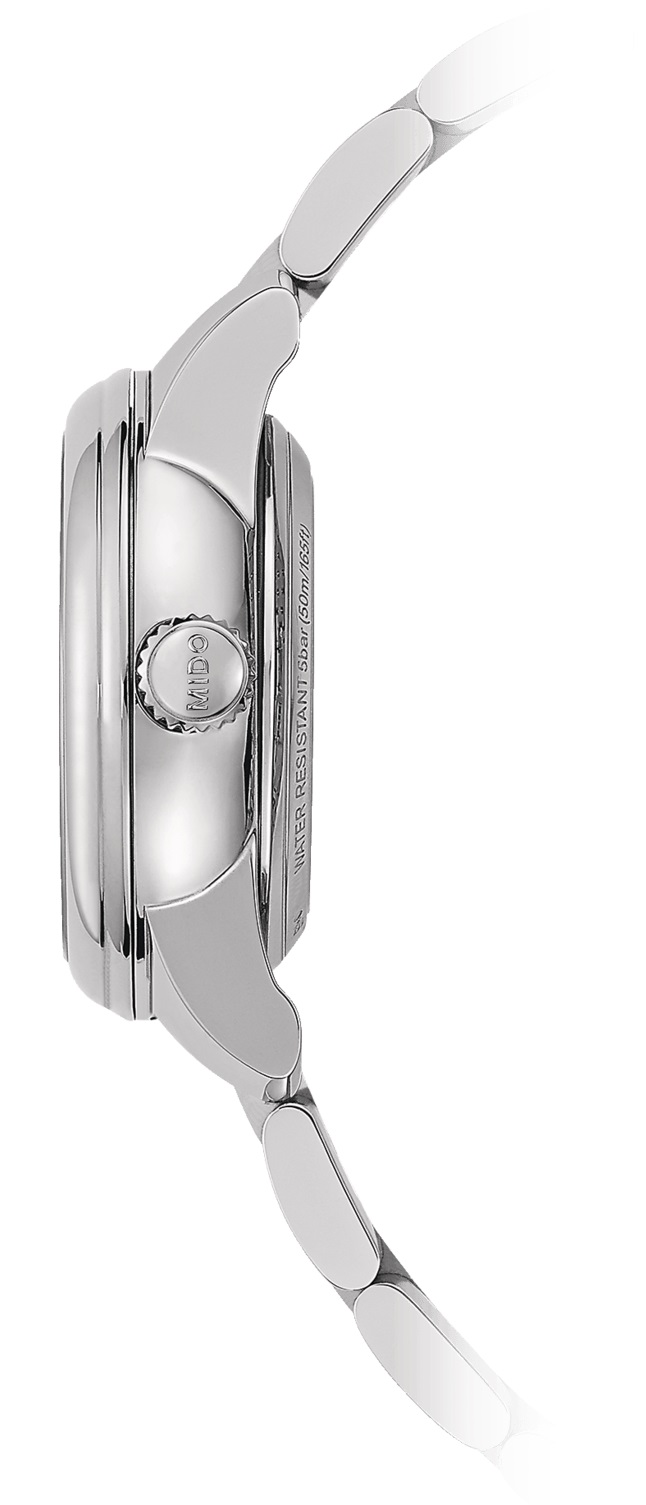 MIDO Mini Baroncelli Lady Automatic Blue Dial with Diamonds 25mm Silver Stainless Steel Bracelet M039.007.11.046.00 - 4