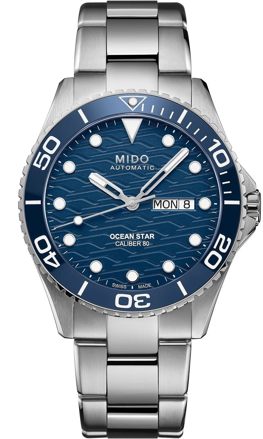 MIDO Ocean Star 200 Blue Dial Ceramic Automatic 42.5mm Silver Stainless Steel Bracelet M042.430.11.041.00 - 