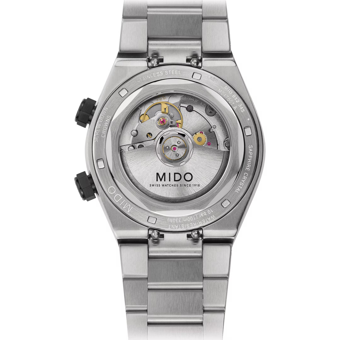 MIDO Multifort Multifort 8 Two Crowns Black Dial 38.4 x 40mm Silver Stainless Steel Bracelet M047.507.11.051.00 - 