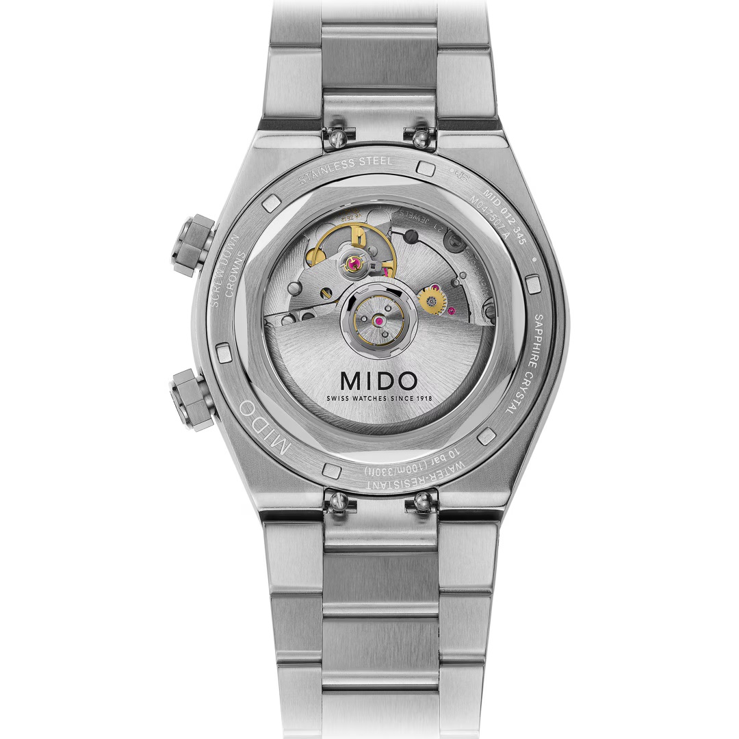 MIDO Multifort Multifort 8 Two Crowns Grey Dial 38.4 x 40mm Silver Stainless Steel Bracelet M047.507.11.081.00 - 