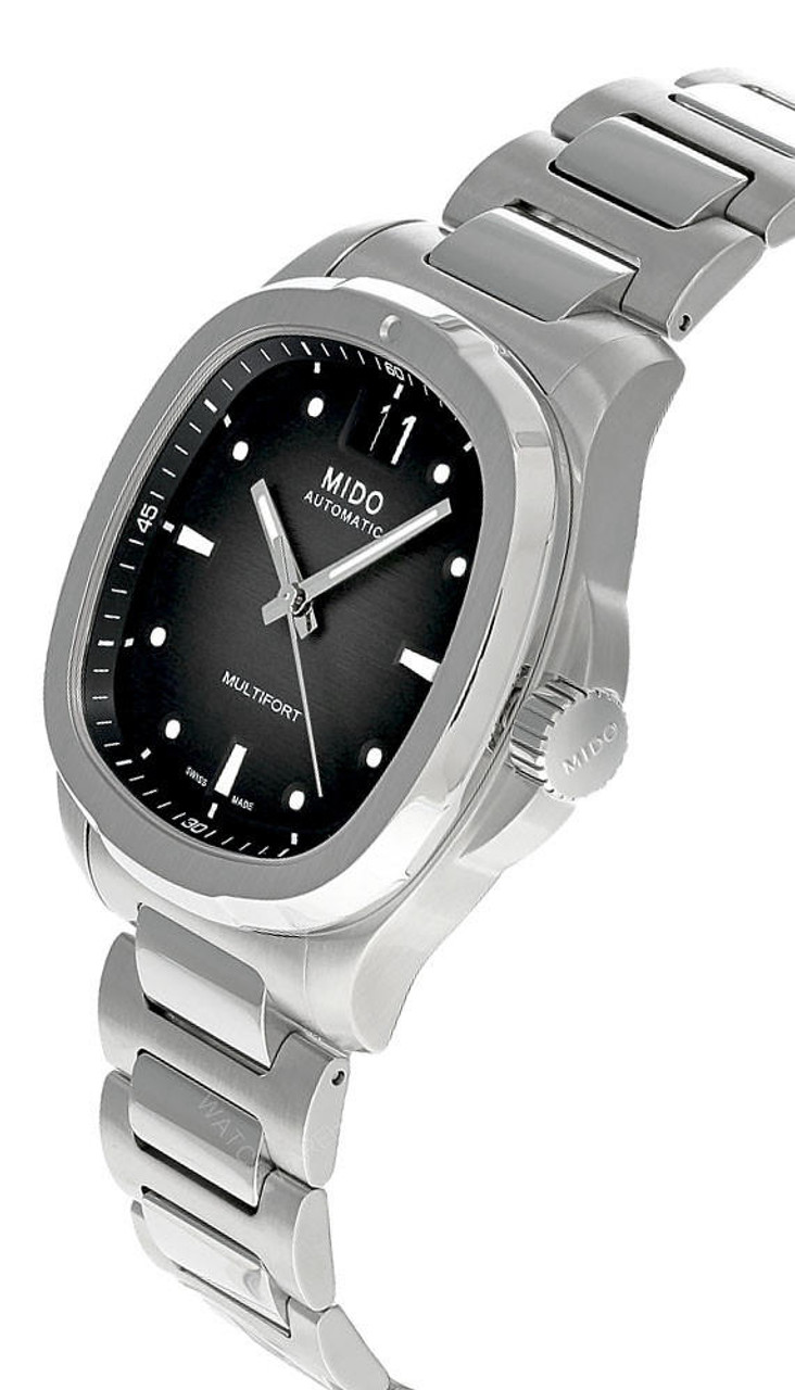MIDO Multifort TV Big Date Black Dial Automatic 40.00 x 39.20mm Silver Stainless Steel Bracelet M049.526.11.081.00 - 