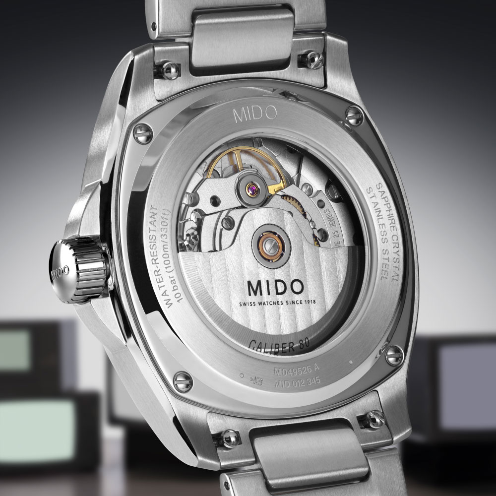 MIDO Multifort TV Big Date Green Dial Automatic 40.00 x 39.20mm Silver Stainless Steel Bracelet M049.526.11.091.00 - 4