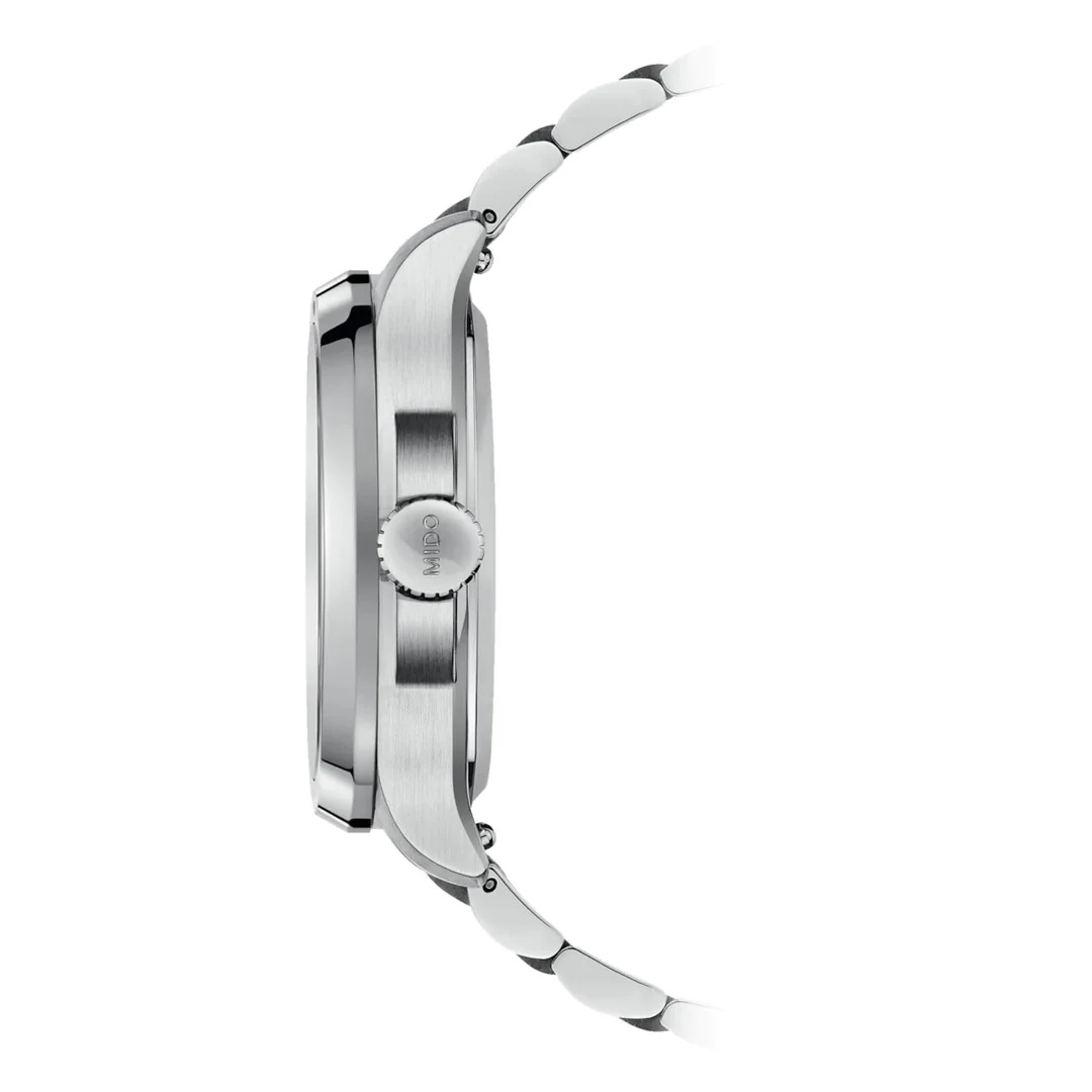 MIDO Multifort TV Big Date Green Dial Automatic 40.00 x 39.20mm Silver Stainless Steel Bracelet M049.526.11.091.00 - 