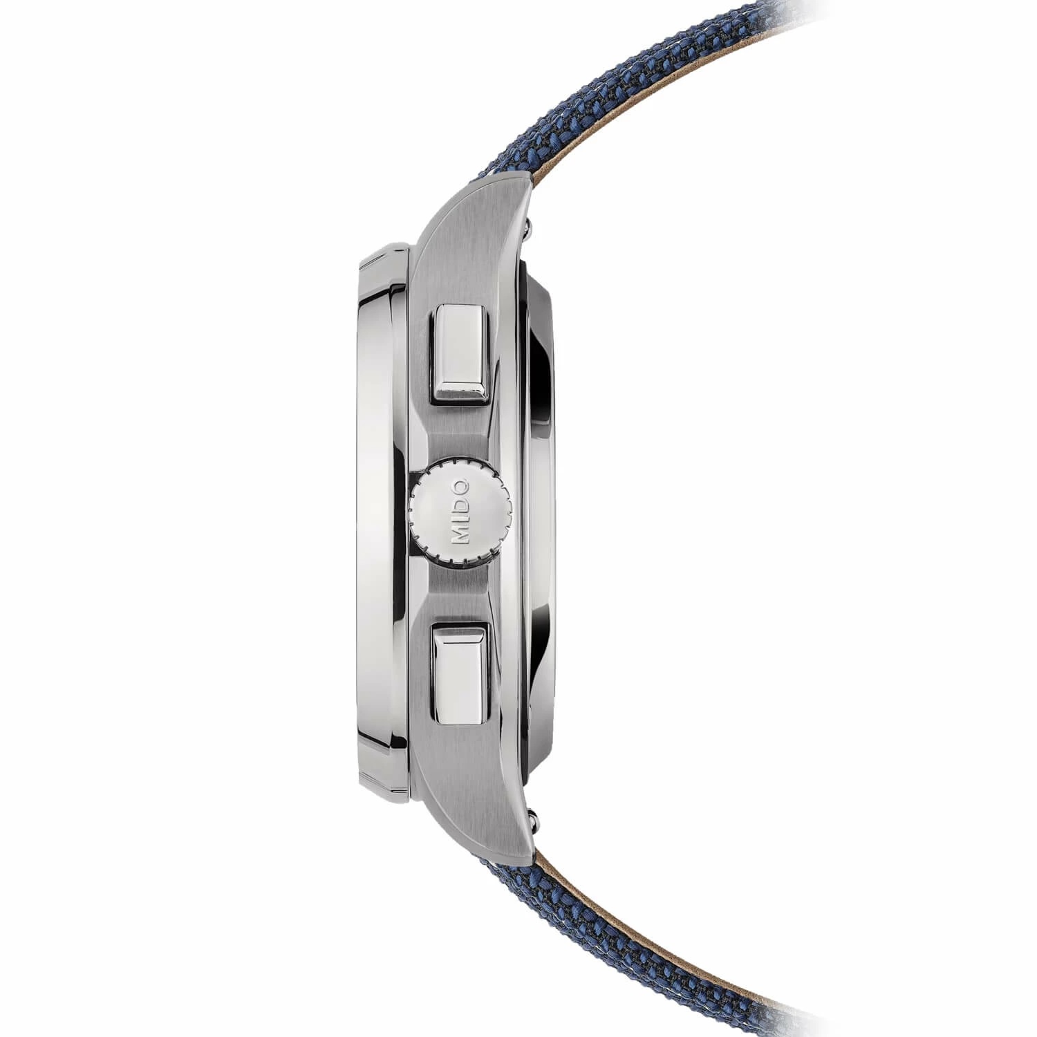 MIDO Multifort TV Chronograph Blue Dial Automatic 41.2 x 42mm Silver Stainless Steel Bracelet with Extra Strap M049.527.11.041.00 - 5
