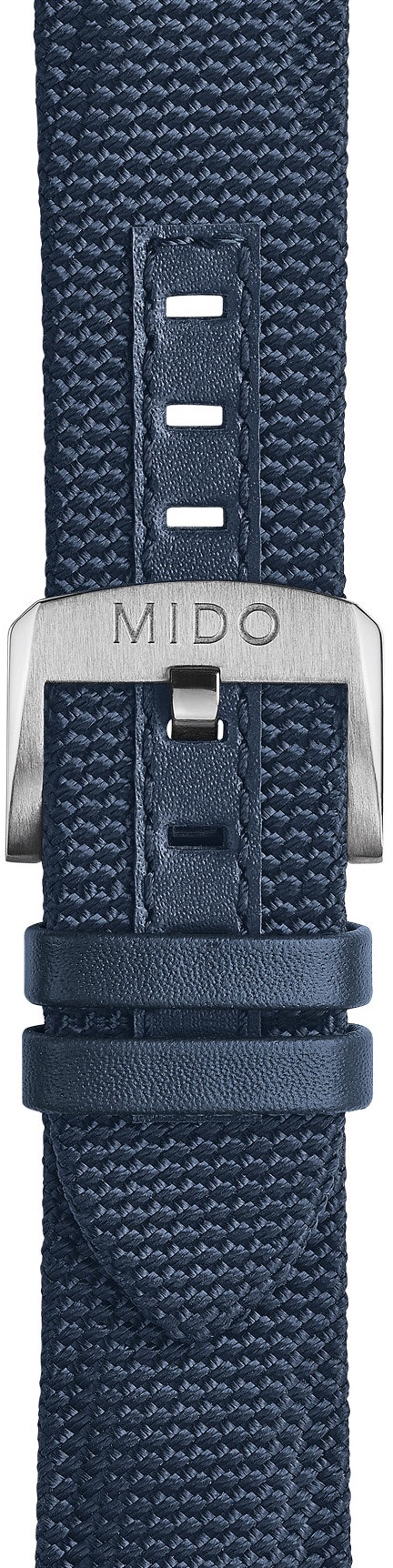 MIDO Official 22-20mm Official Blue Fabric & Leather Strap M604018063 - 2