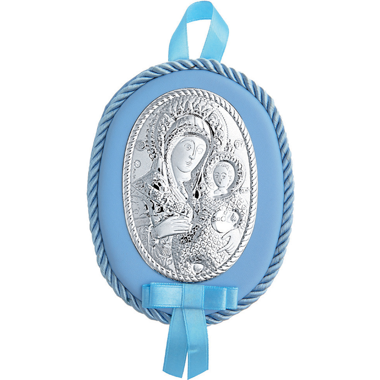 SILVER CHILDREN'S ICON Boy's Swing With Music (10.5cm X 7.5cm) MA/DM603-LC - 