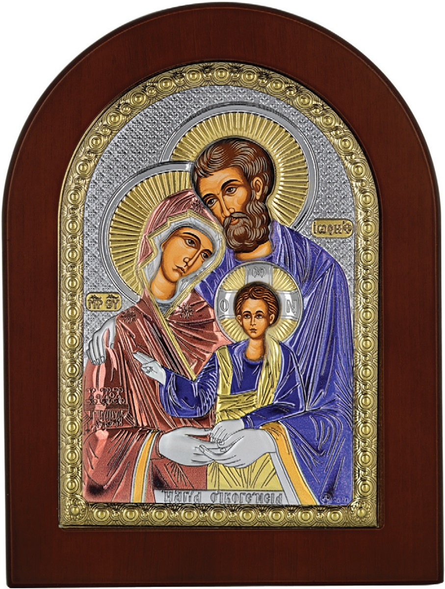SILVER ICON The Holy Family (20cm x 26cm) MA-E1105AX-C