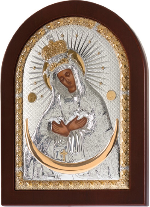 ΑΣΗΜΕΝΙΑ ΕΙΚΟΝΑ Παναγία Των Άστρων (7.5cm x 9.5cm) MA-E1116EX - 