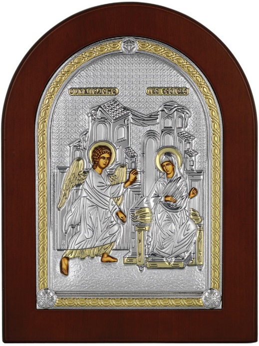 SILVER ICON Annunciation (25cm x 33cm) MA-E117VX - 