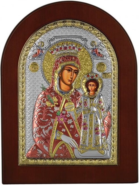 ΑΣΗΜΕΝΙΑ ΕΙΚΟΝΑ Παναγία Το Ρόδον το Αμάραντο (7.5cm x 9.5cm) MA-E1123EX-C - 