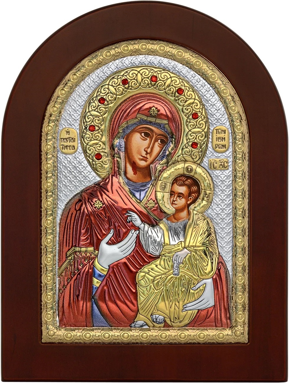 ΑΣΗΜΕΝΙΑ ΕΙΚΟΝΑ Παναγία η Πορταϊτισσα (7.5cm x 9.5cm) MA-E1134EX-C - 