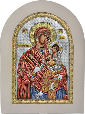 ΑΣΗΜΕΝΙΑ ΕΙΚΟΝΑ Παναγία η Γοργουπήκοος (15cm x 21cm) MA-E1135-WH-BXC - 