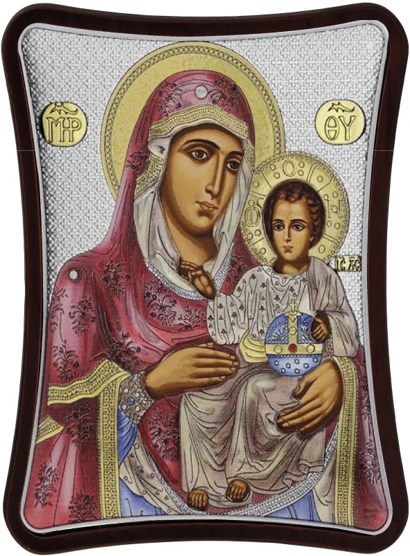 ΑΣΗΜΕΝΙΑ ΕΙΚΟΝΑ Παναγία Ιεροσολυμίτισσα (8.5cm x 10cm) MA/E1402/3XC - 