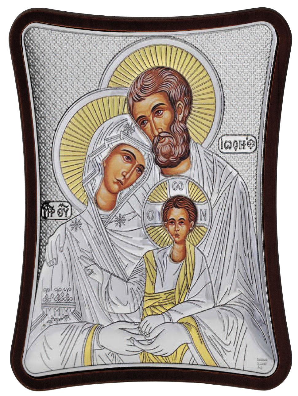 ΑΣΗΜΕΝΙΑ ΕΙΚΟΝΑ Η Αγία Οικογένεια (15cm x 20cm) MA-E1405-1X - 