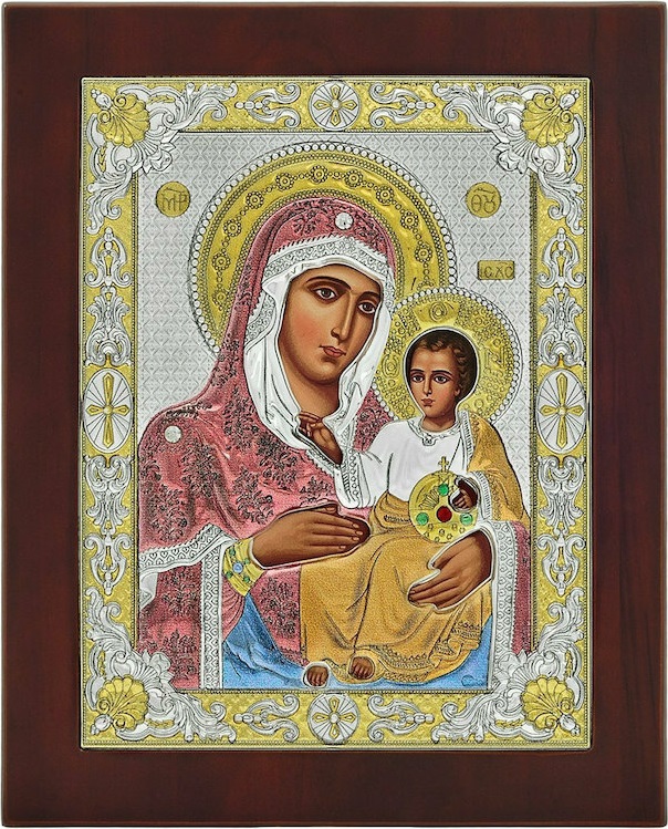 ΑΣΗΜΕΝΙΑ ΕΙΚΟΝΑ Παναγία Ιεροσολυμίτισσα (24cm x 32cm) MA-E1802VX-C