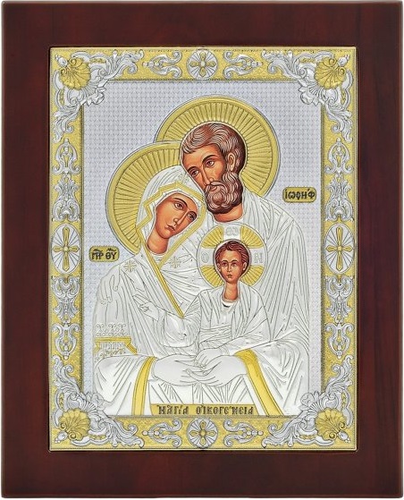 ΑΣΗΜΕΝΙΑ ΕΙΚΟΝΑ Άγια Οικογένεια (20cm x 26cm) MA-E1805AX -
