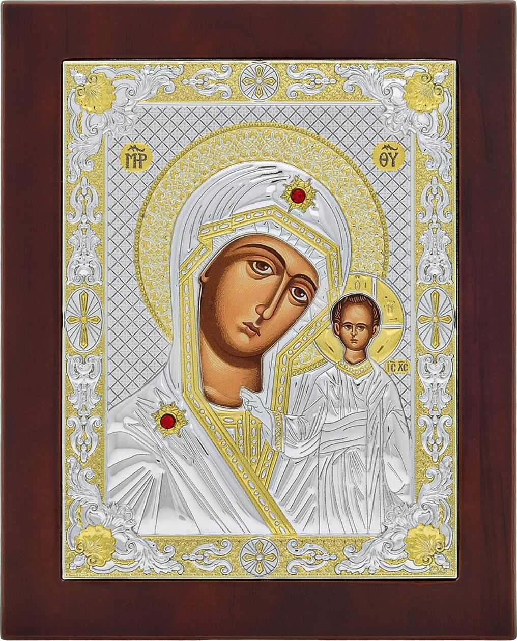 ΑΣΗΜΕΝΙΑ ΕΙΚΟΝΑ Παναγία Καζάν (24cm x 32cm) MA-E1806VX - 