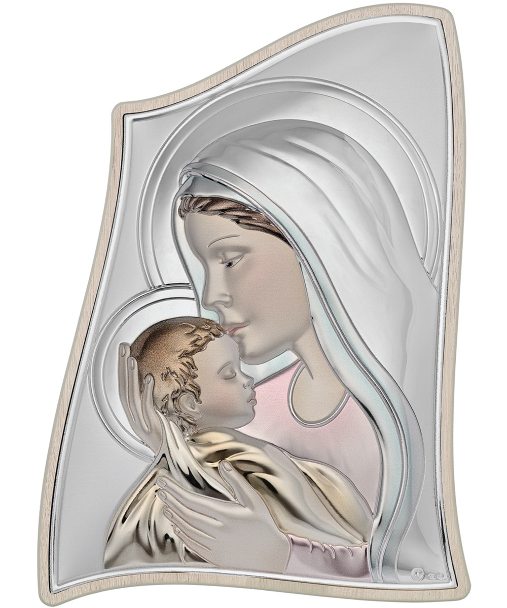 ΑΣΗΜΕΝΙΑ ΕΙΚΟΝΑ Παναγία με Χριστό (21.5cm x 29.5cm) MA-E903-2ST-C