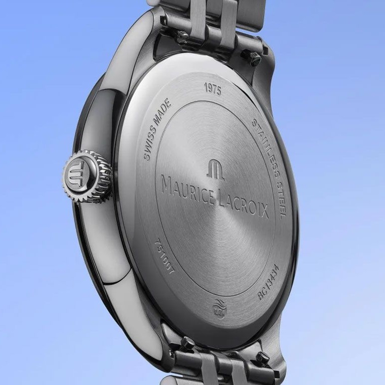 MAURICE LACROIX 1975 Quartz Blue Dial 39mm Silver Stainless Steel Bracelet 751007-SS002-430-1 - 4