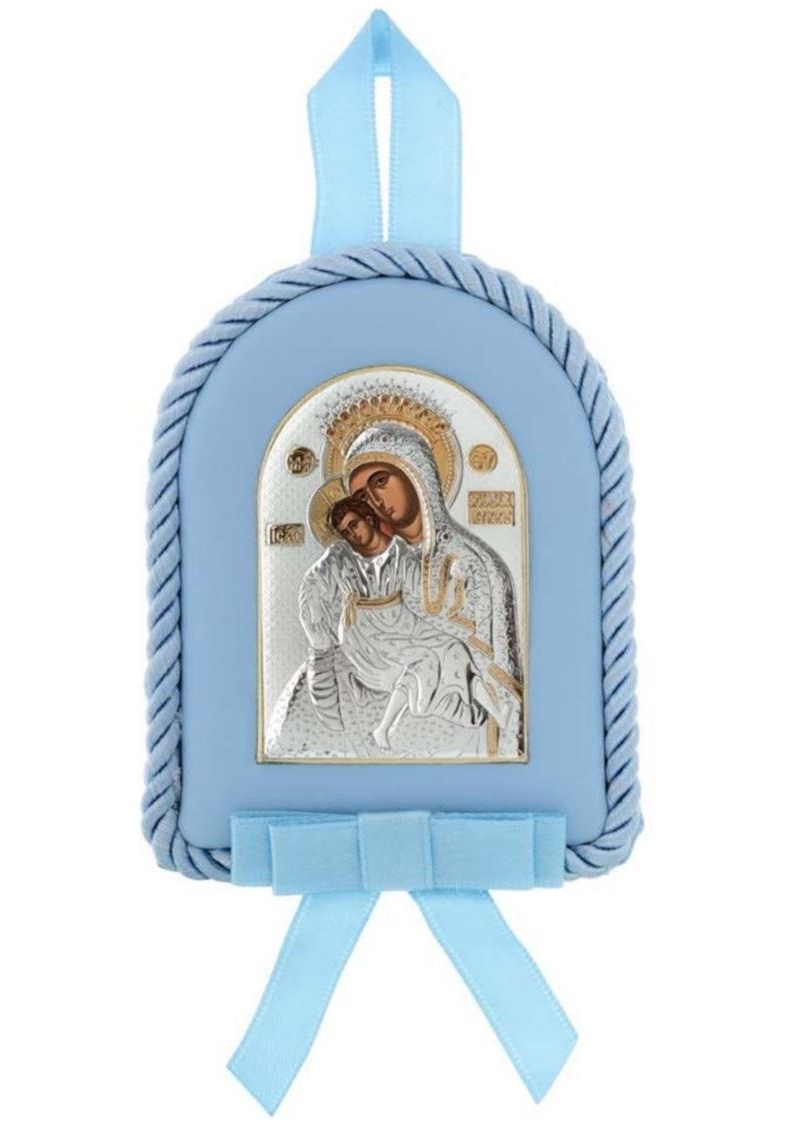 SILVER CHILDREN'S ICON for Boy's Swing (6.7cm x 8.5cm) MA/D1121O-C - 
