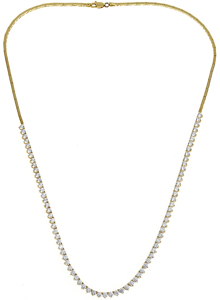 ΚΟΛΙΕ SENZIO Collection Κίτρινο Χρυσό Κ14 με Πέτρες Ζιργκόν MI-BS05C - 