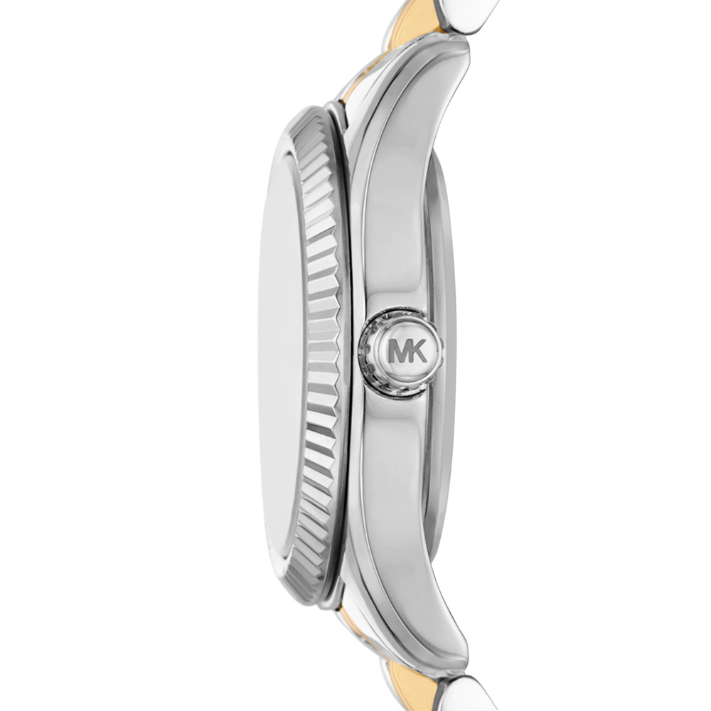 MICHAEL KORS Petite Lexington Silver Dial 26mm Two Tone Gold Stainless Steel Bracelet MK4740 - 