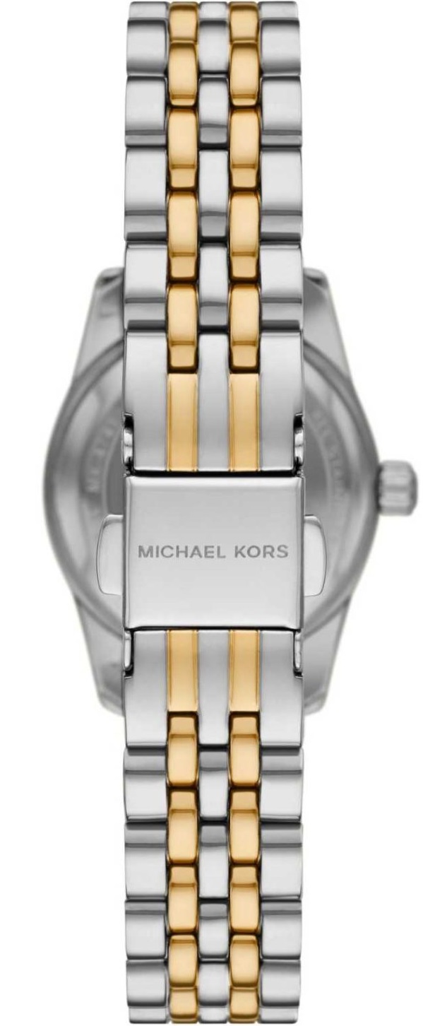 MICHAEL KORS Petite Lexington Silver Dial 26mm Two Tone Gold Stainless Steel Bracelet MK4740 - 3