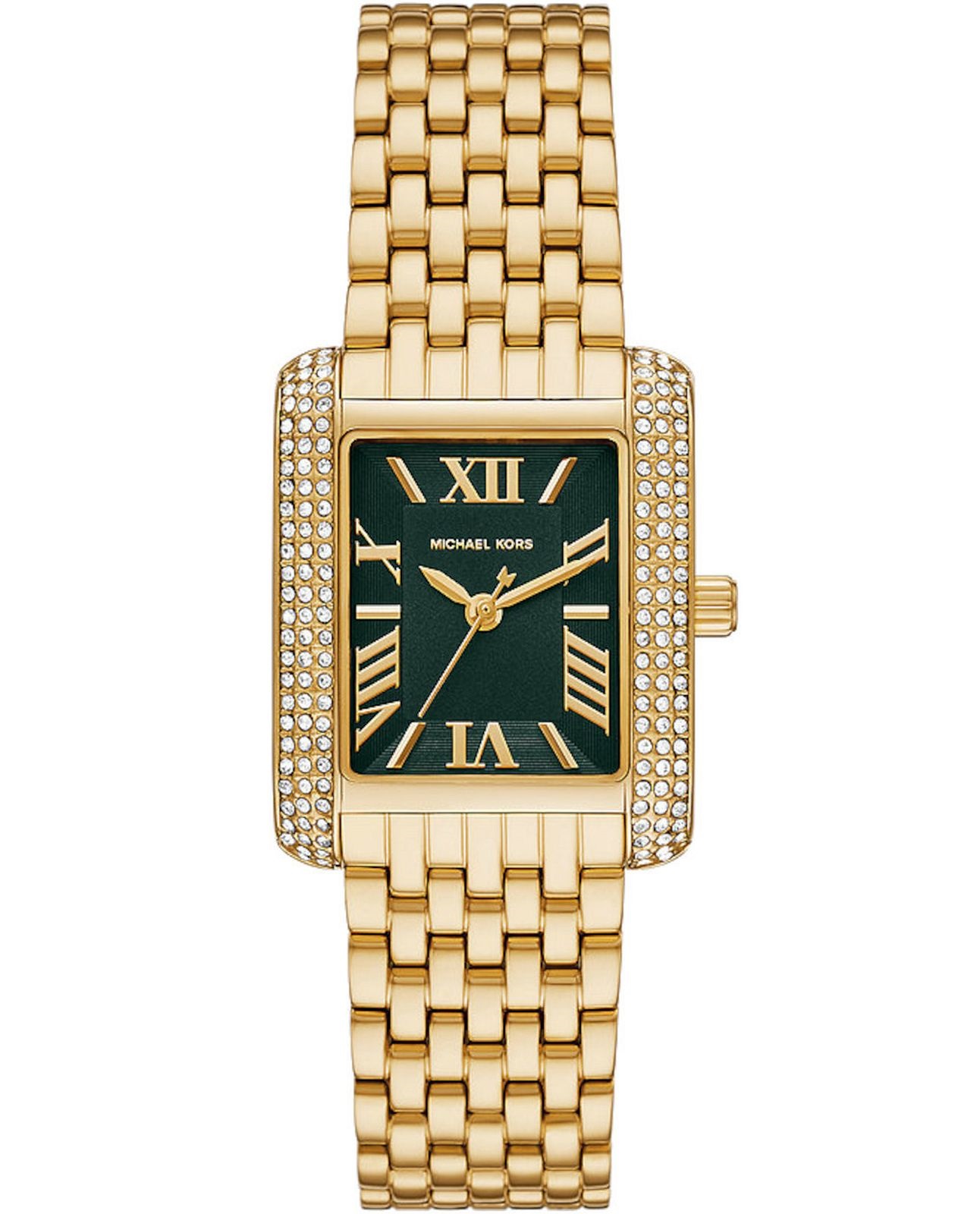 MICHAEL KORS Emery Crystals Green Dial 33mm Gold Stainless Steel Bracelet MK4742 - 1