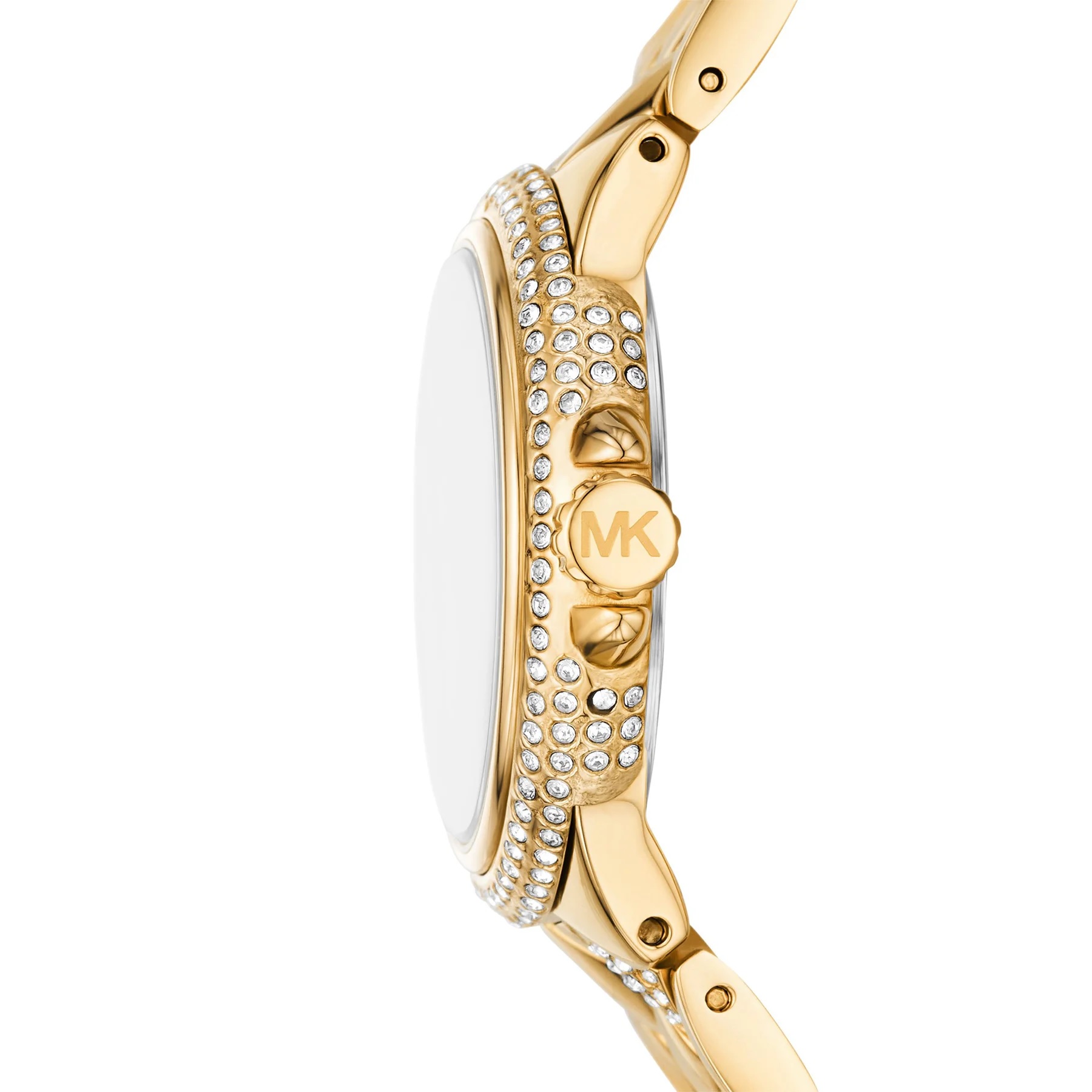 MICHAEL KORS Camille Crystals White Dial 33mm Gold Stainless Steel Bracelet MK4801 - 