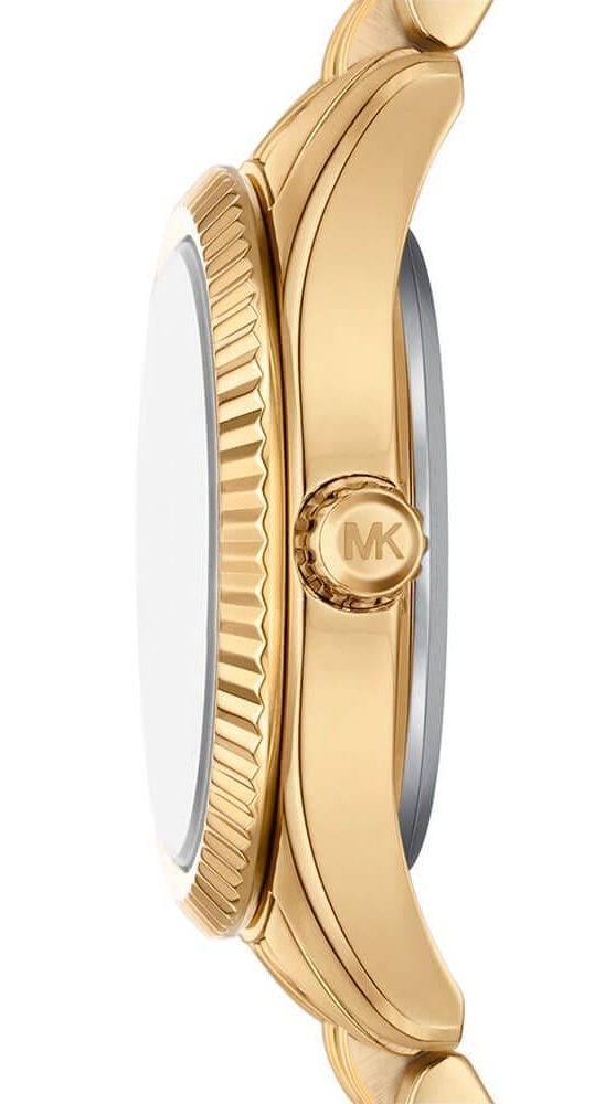 MICHAEL KORS Petite Lexington Blue Dial 26mm Gold Stainless Steel Bracelet MK4802 - 