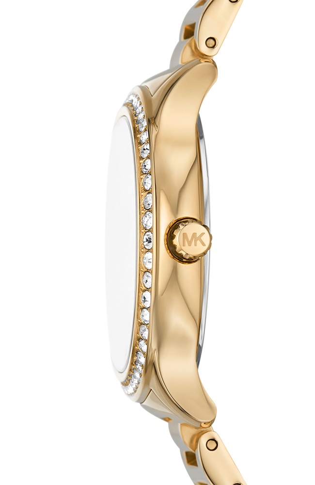 MICHAEL KORS Sage Crystals White Pearl Dial 38mm Gold Stainless Steel Bracelet MK4805 - 3