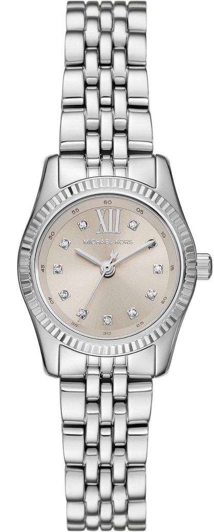 MICHAEL KORS Petite Lexington Silver Dial with Crystals 26mm Silver Stainless Steel Bracelet MK4843 - 