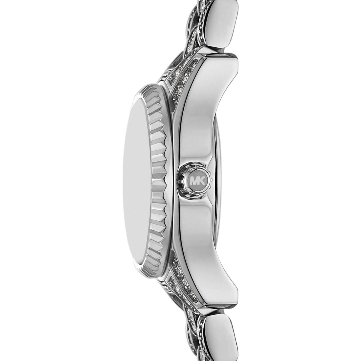 MICHAEL KORS Petite Lexington Silver Dial with Crystals 19mm Silver Stainless Steel Bracelet MK4864 - 