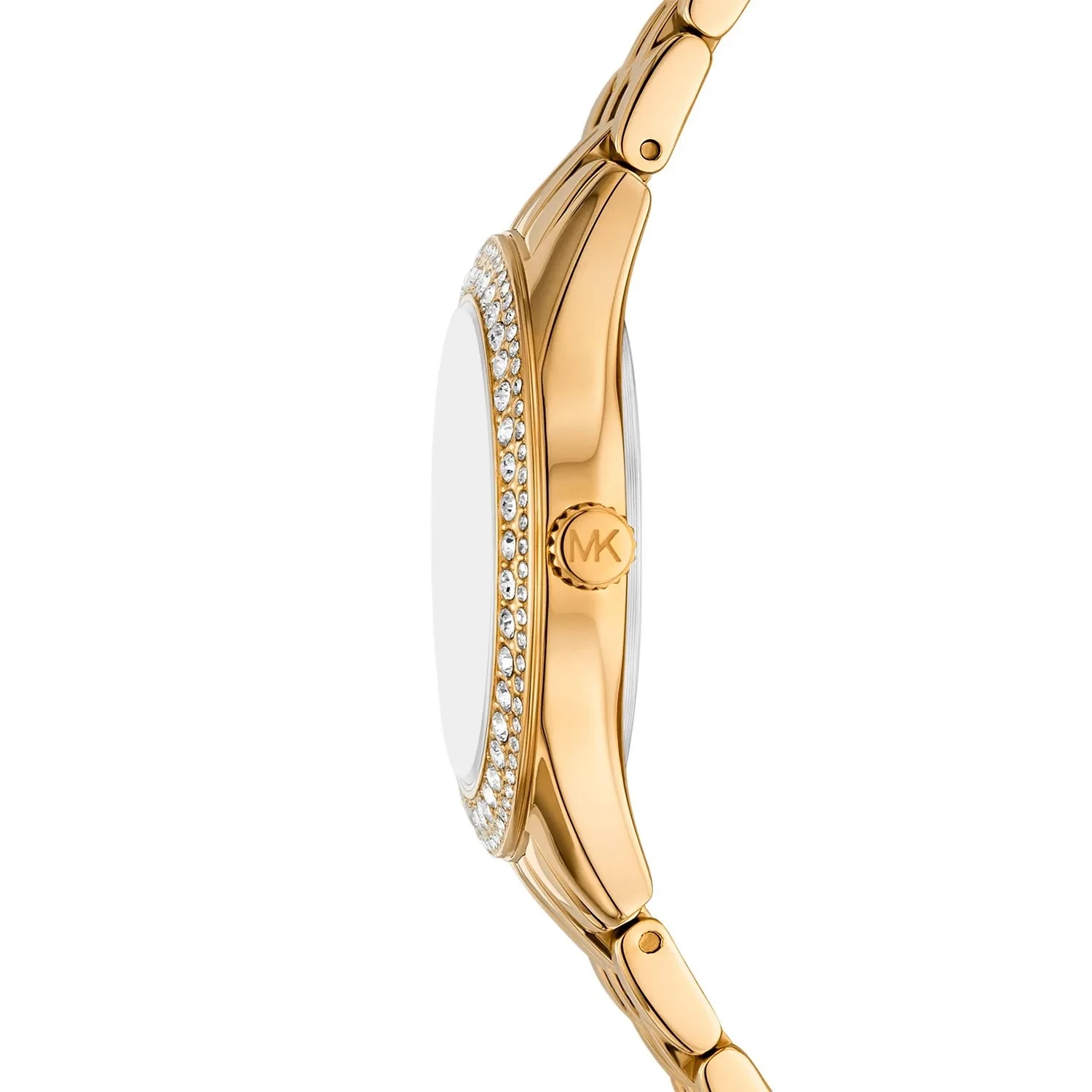 MICHAEL KORS Harlowe Crystals Green Dial 33mm Gold Stainless Steel Bracelet MK4870 - 