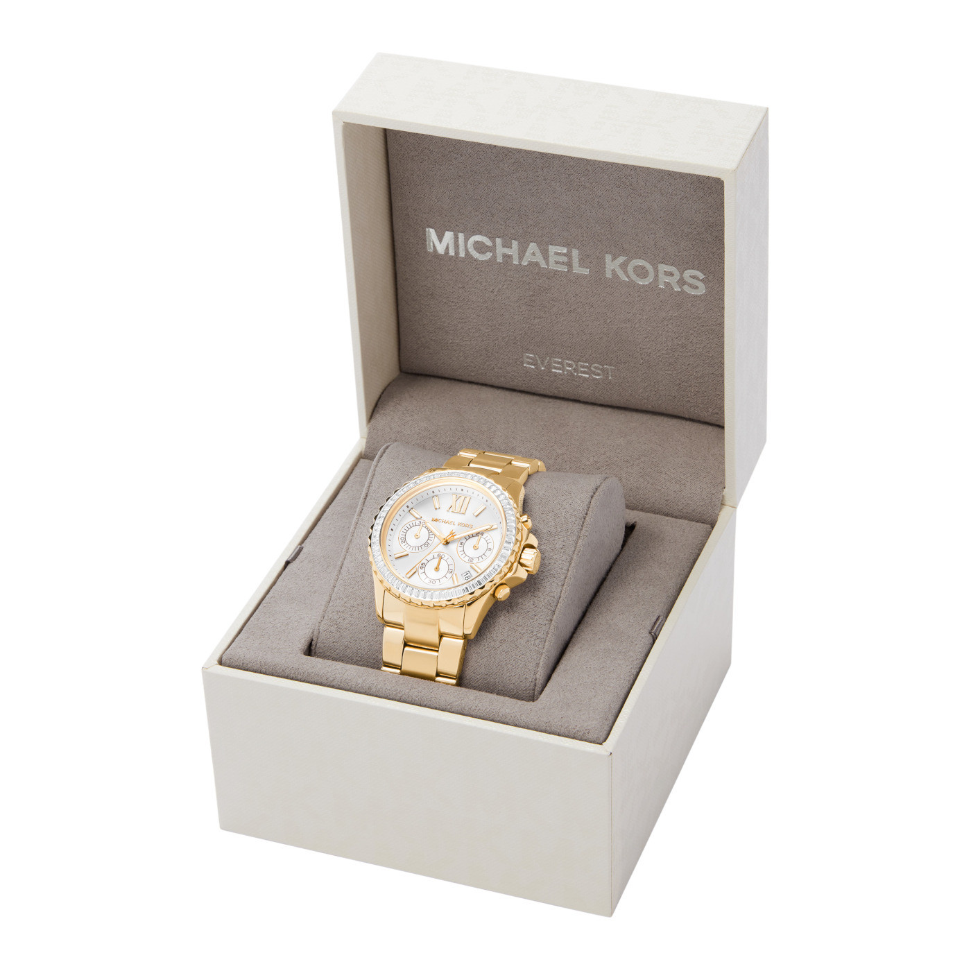 MICHAEL KORS Everest Crystals Chronograph 36mm Gold Stainless Steel Bracelet MK7212 - 5