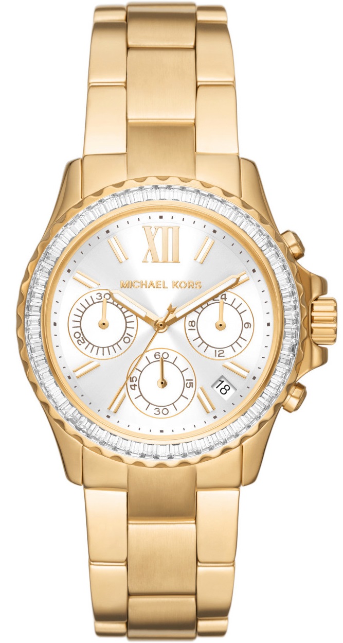 MICHAEL KORS Everest Crystals Chronograph 36mm Gold Stainless Steel Bracelet MK7212 - 