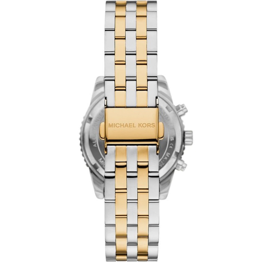 MICHAEL KORS Ritz Silver Dial With Crystals Chronograph 35mm Two-Tone Gold Stainless Steel Bracelet MK7532 - 3
