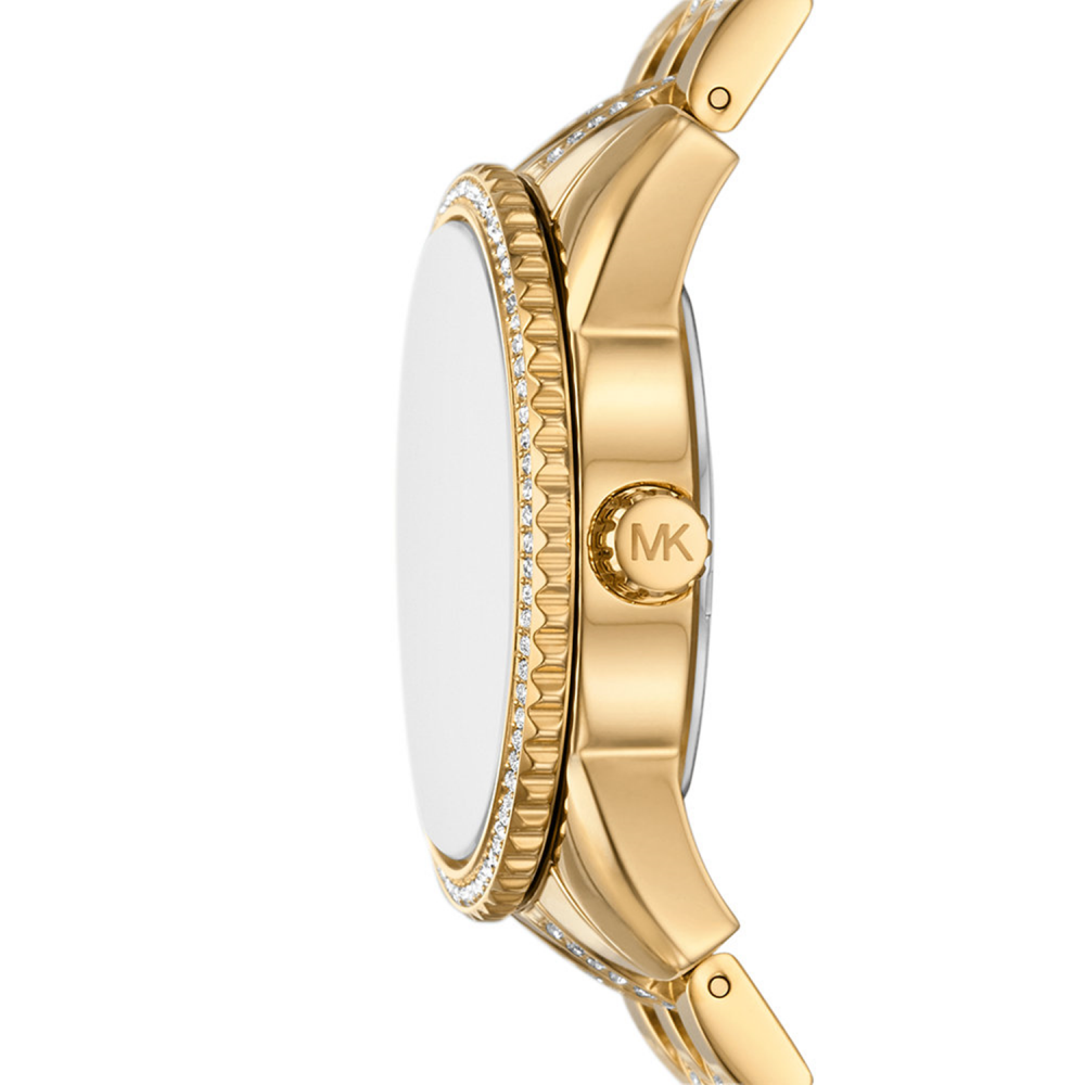 MICHAEL KORS Ritz Crystals Gold Dial 35mm Gold Stainless Steel Bracelet MK7540 - 