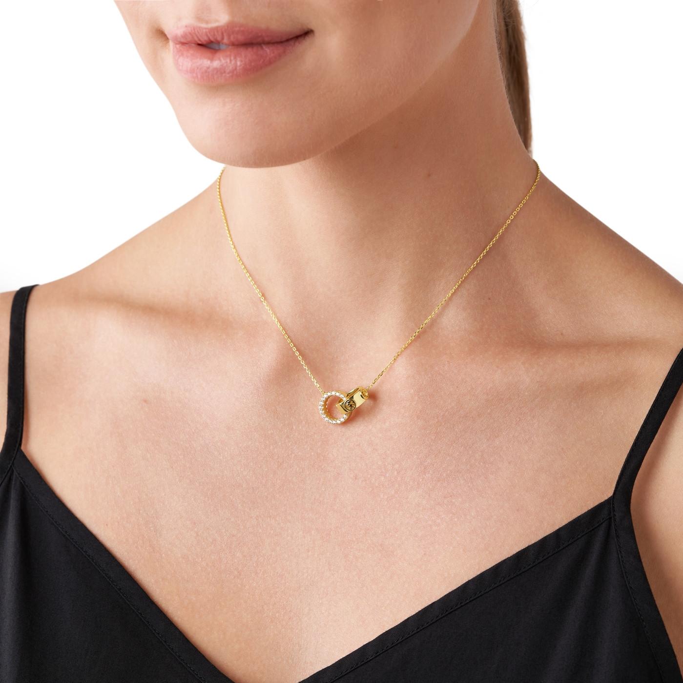 MICHAEL KORS Fulton Neck Necklace Gold Sterling Silver MKC1554AN710 - 3