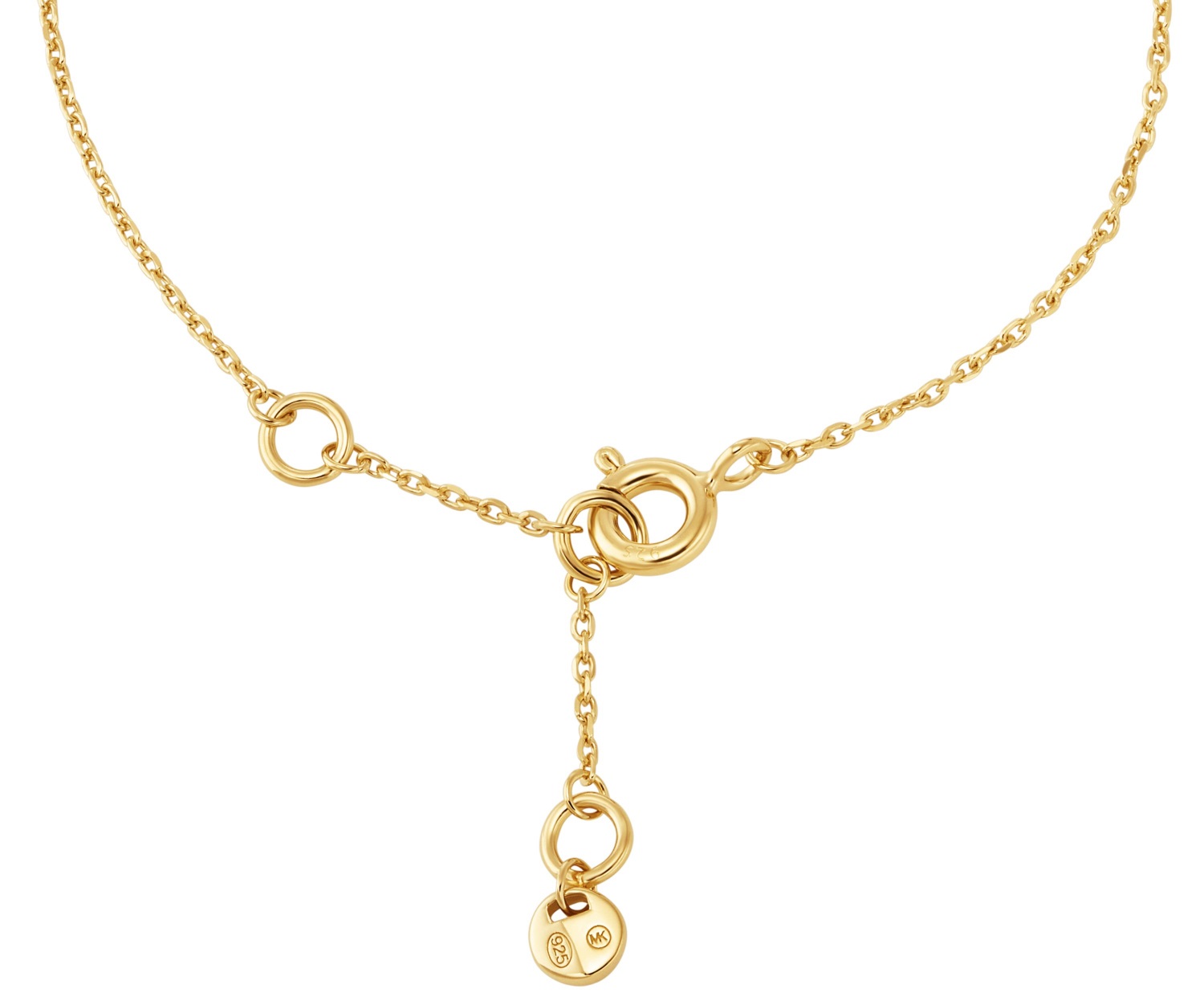 MICHAEL KORS MK Statement Link Bracelet Gold Sterling Silver MKC164100710 - 