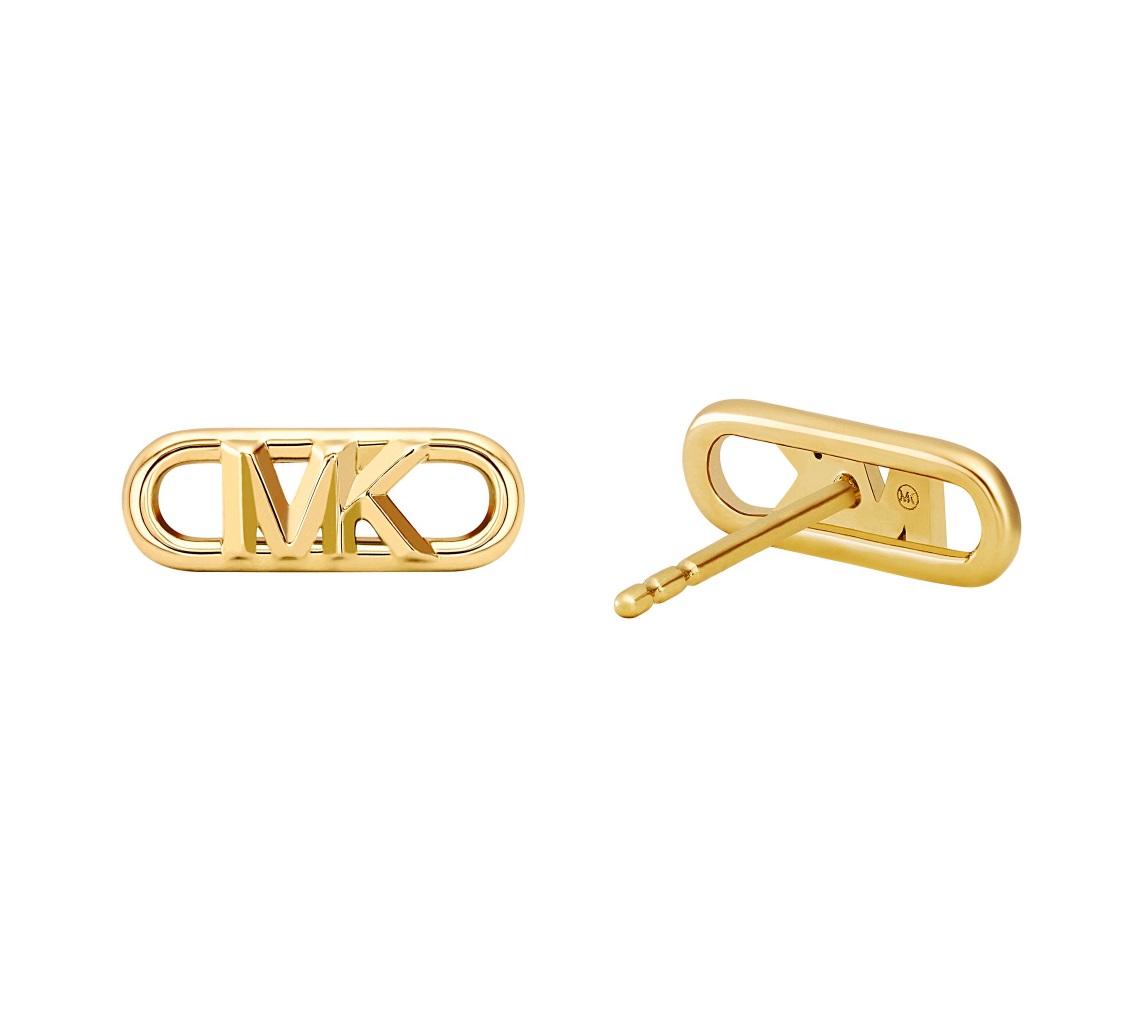 MICHAEL KORS MK Statement Link Earrings Gold Sterling Silver MKC164300710 - 