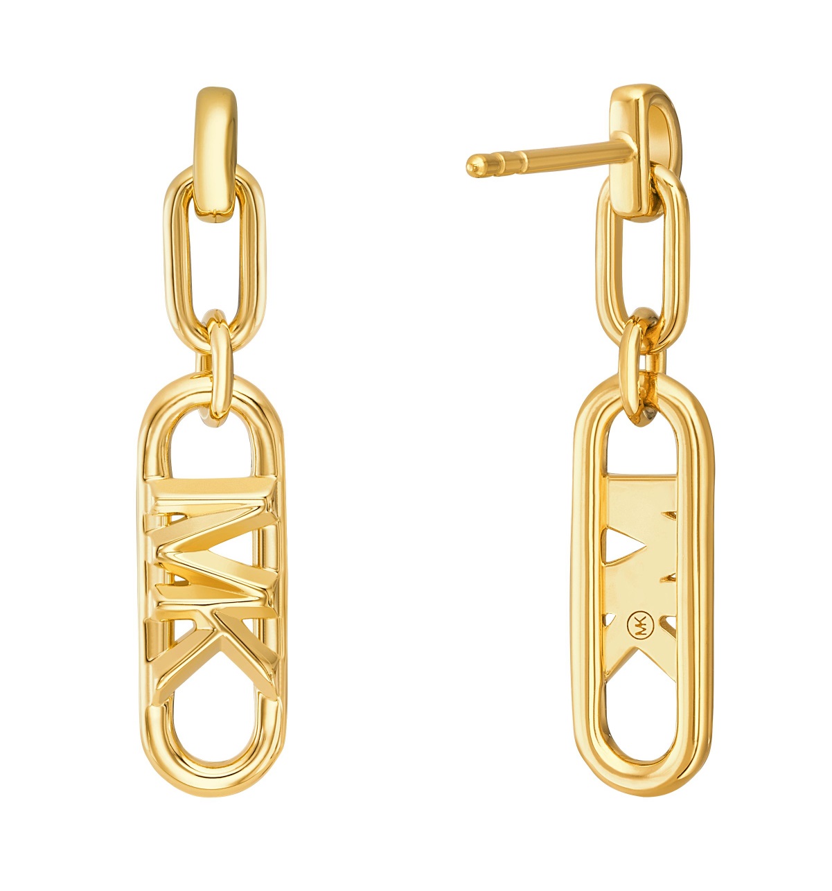 MICHAEL KORS MK Statement Link Earrings Gold Sterling Silver MKC164400710 - 