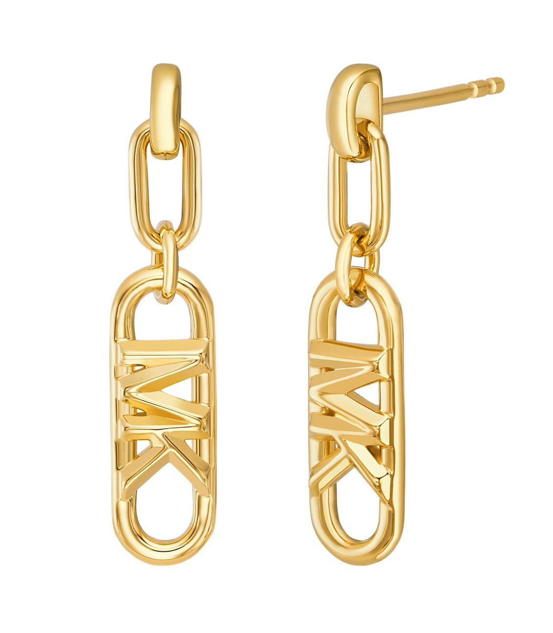 MICHAEL KORS MK Statement Link Earrings Gold Sterling Silver MKC164400710 - 