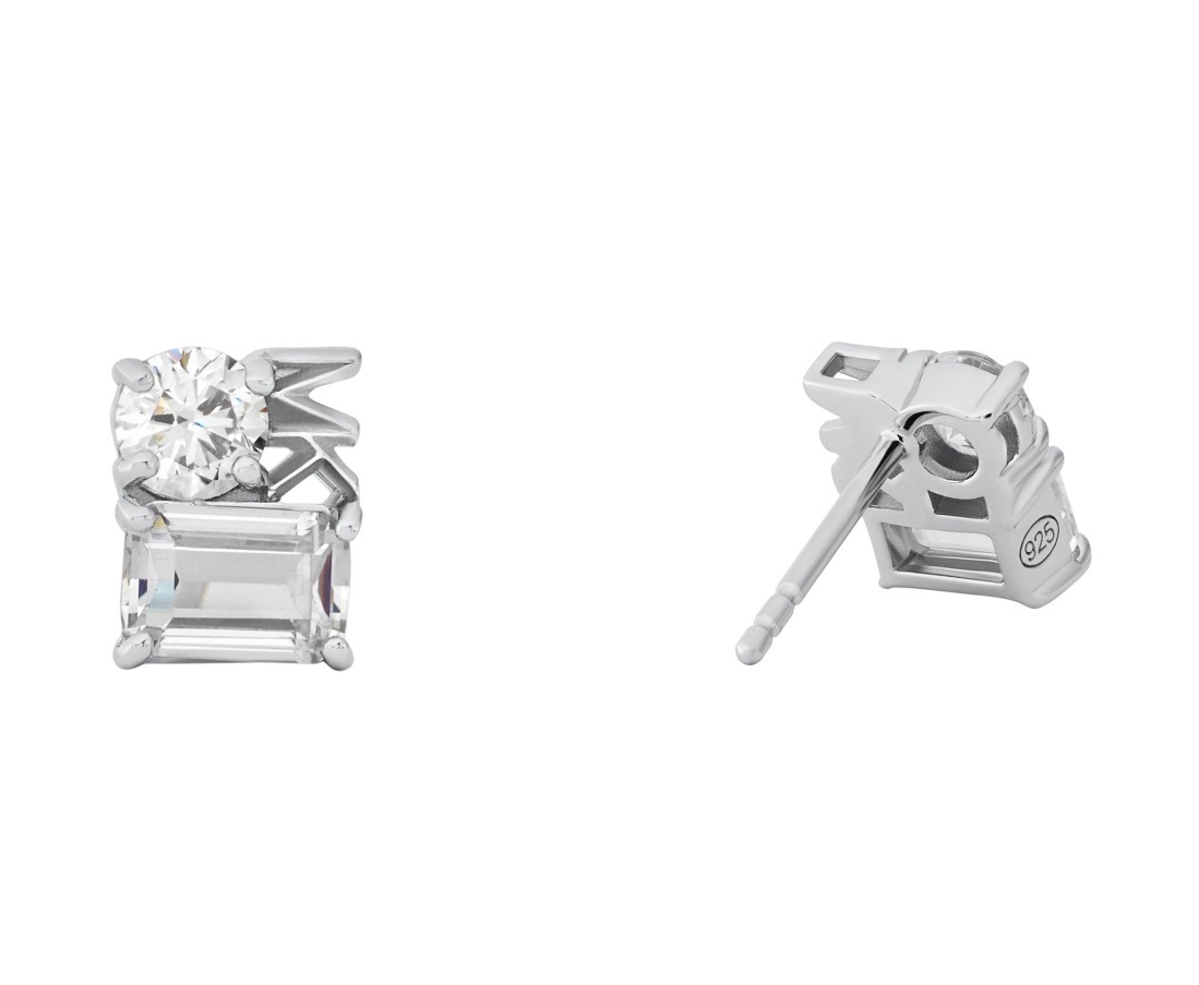 MICHAEL KORS Mixed Stone Stud Earrings White Sterling Silver MKC1665CZ040 - 
