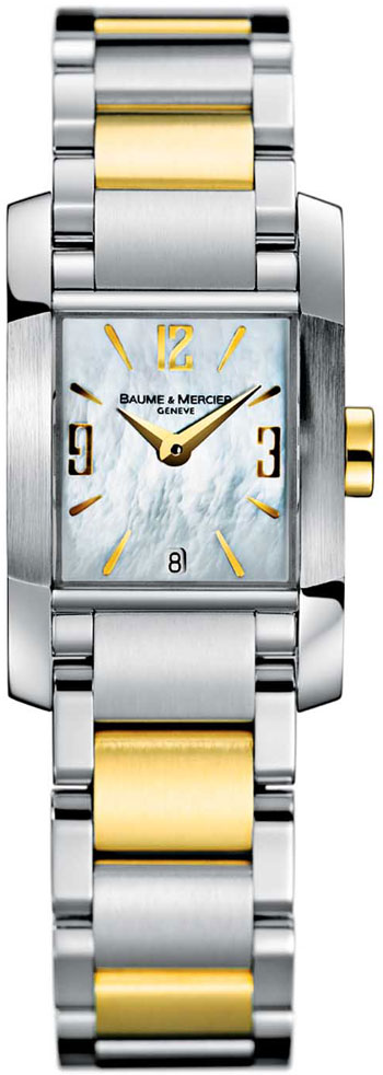 BAUME & MERCIER Diamant 22mm Two Tone Silver & Gold Stainless Steel Bracelet MOA08600 - 