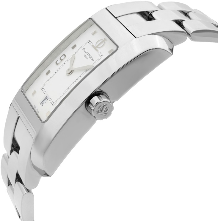 BAUME & MERCIER Hampton 34 x 26mm Silver Stainless Steel Bracelet MOA08604 - 