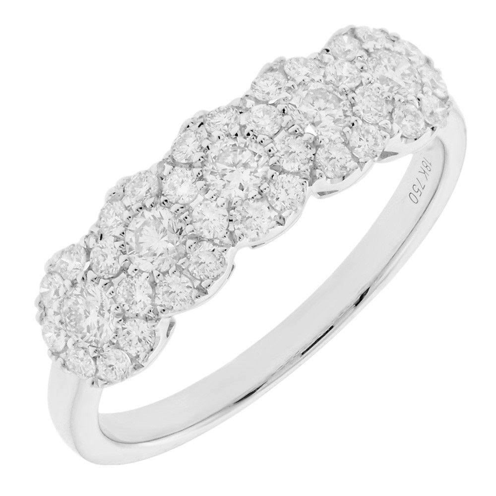 RING Eternity SENZIO Collection White Gold K18 with 0.72ct. Diamonds MR20331 - 