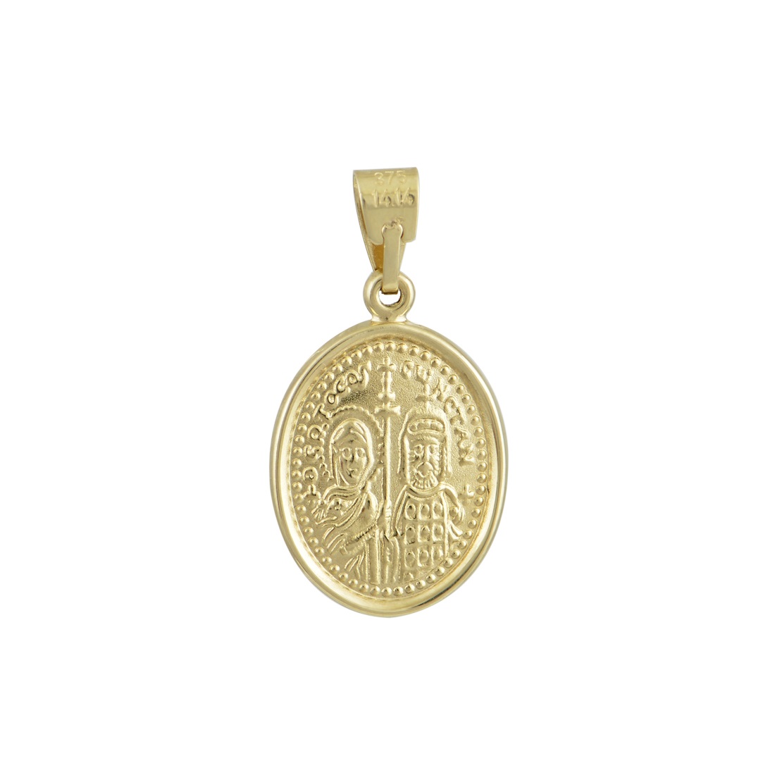 ΜΕΝΤΑΓΙΟΝ Χριστός Διπλής Όψης BabyJewels K9 Κίτρινο και Λευκό Χρυσό N002.2YW.K9 - 3