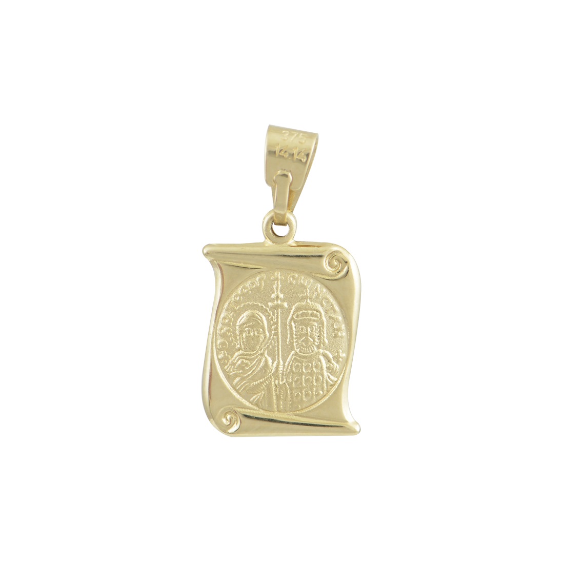 ΠΑΝΑΓΙΤΣΑ Διπλής Όψης BabyJewels K9 Κίτρινο & Λευκό Χρυσό N006.2YW.K9 - 3